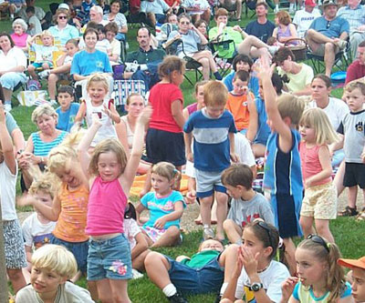 dancing in the grass