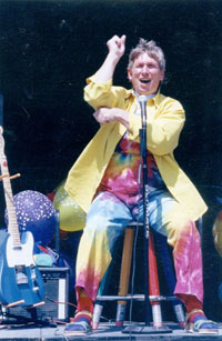 jim performing on stage